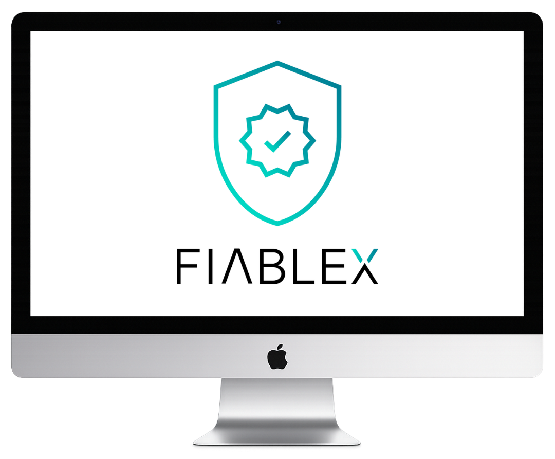 Ordenador sobremesa apple usando fiablex, herramienta de ciberseguridad